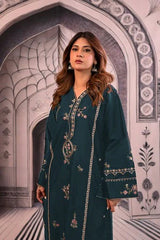 URGE-2PC LAWN EMBROIDERED SHIRT WITH EMB TROUSER-NC-2608