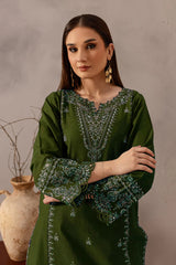 BATIK-2PC LAWN EMBROIDERED SHIRT WITH EMB TROUSER-NC-2607