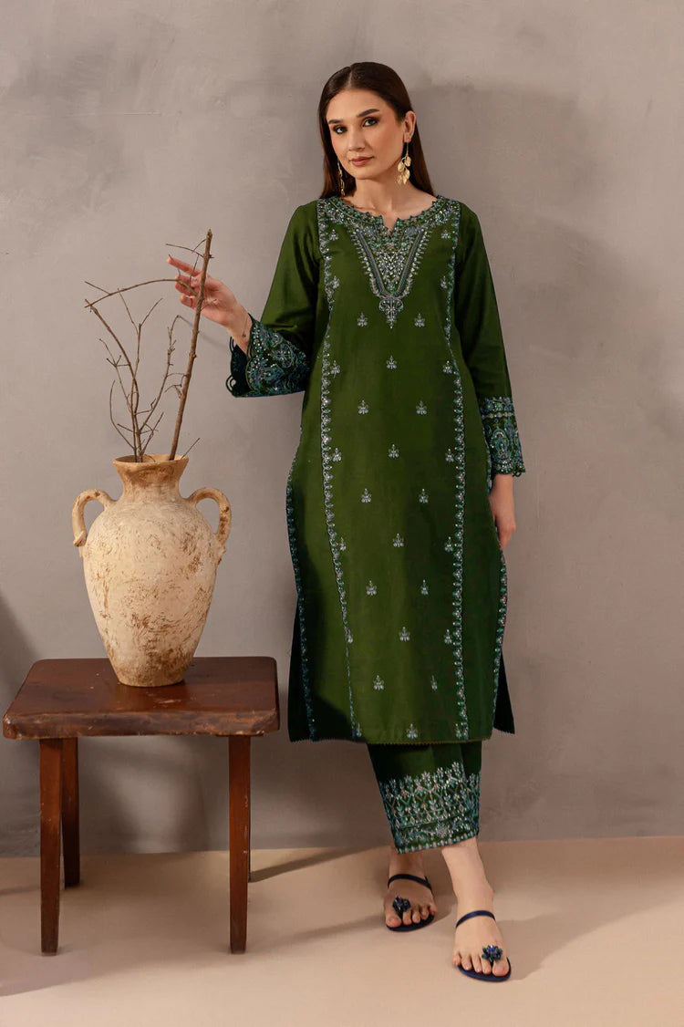 BATIK-2PC LAWN EMBROIDERED SHIRT WITH EMB TROUSER-NC-2607