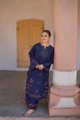 URGE-2PC LAWN EMBROIDERED SHIRT WITH TROUSER-NC-2605