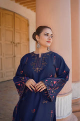 URGE-2PC LAWN EMBROIDERED SHIRT WITH TROUSER-NC-2605