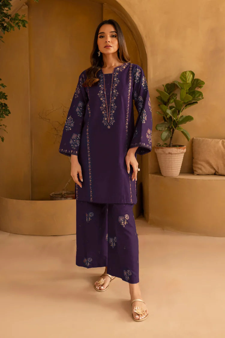 BATIK-2PC LAWN EMBROIDERED SHIRT WITH EMB TROUSER-NC-2614