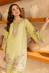 URGE-2PC LAWN EMBROIDERED SHIRT WITH EMB TROUSER-NC-2615