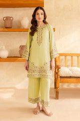 URGE-2PC LAWN EMBROIDERED SHIRT WITH EMB TROUSER-NC-2615