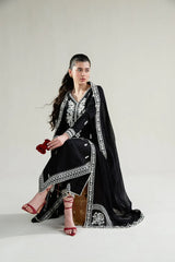 ZAIB-3PC LAWN EMBROIDERED SHIRT WITH KHADDI NET EMBROIDERED DUPATTA AND TROUSER-NC-2678
