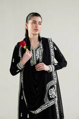 ZAIB-3PC LAWN EMBROIDERED SHIRT WITH KHADDI NET EMBROIDERED DUPATTA AND TROUSER-NC-2678