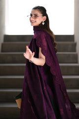 ZAIB-3PC LAWN EMBROIDERED SHIRT WITH KHADDI NET EMBROIDERED DUPATTA AND TROUSER-NC-4814