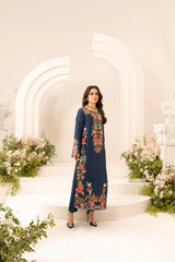 MIRANA-3PC LAWN EMBROIDERED SHIRT WITH CHIFFON TYE & DYE DUPATTA & TROUSER-NC-2645