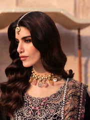 MAHNUR-3PC LAWN LASER WORK EMBROIDERED SHIRT WITH CHIFFON PRINTED EMBROIDERED DUPATTA AND TROUSER-NC-2672