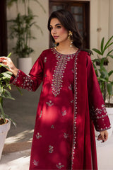 BATIK-3PC LAWN EMBROIDERED SHIRT WITH CHIFFON EMBROIDERED DUPATTA AND EMB TROUSER-NC-2632