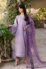 BATIK-3PC LAWN EMBROIDERED SHIRT WITH ORGANZA EMBROIDERED DUPATTA AND TROUSER-ADR-2630