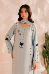 MIRANA-3PC LAWN EMBROIDERED SHIRT WITH BAMBER CHIFFON DUPATTA AND TROUSER-NC-2654