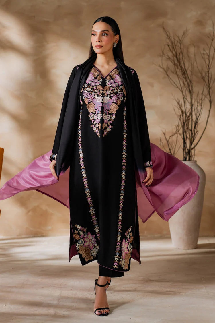 MIRANA-3PC LAWN EMBROIDERED SHIRT WITH CHIFFON TYE&DYED DUPATTA AND TROUSER-NC-2640