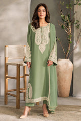 MIRANA-3PC LAWN EMBROIDERED SHIRT WITH BAMBER CHIFFON DUPATTA-NC-2670