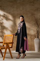 MIRANA-3PC LAWN EMBROIDERED SHIRT WITH CHIFFON TYE&DYED DUPATTA AND TROUSER-NC-2640