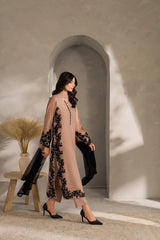 ASIM JOFA-3PC LAWN EMBROIDERED SHIRT WITH CHIFFON TYE&DYED DUPATTA AND TROUSER-NC-2688