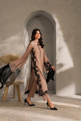 ASIM JOFA-3PC LAWN EMBROIDERED SHIRT WITH CHIFFON TYE&DYED DUPATTA AND TROUSER-NC-2688