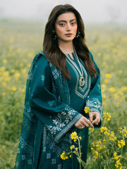 IZEL-3PC LAWN EMBROIDERED SHIRT WITH CHIFFON PRINTED DUPATTA AND TROUSER-NC-2626