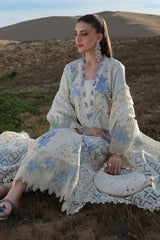 RANG RASIYA-3PC LAWN CHIKANKAARI EMBROIDERED SHIRT WITH KHADDI NET EMBROIDERED DUPATTA AND TROUSER-NC-2698