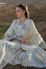 RANG RASIYA-3PC LAWN CHIKANKAARI EMBROIDERED SHIRT WITH KHADDI NET EMBROIDERED DUPATTA AND TROUSER-NC-2698