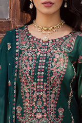 BATIK-3PC LAWN EMBROIDERED SHIRT WITH CHIFFOON EMBROIDERED DUPATTA AND TROUSER-NC-2644