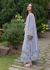 MUSHQ-3PC LAWN EMBROIDERED SHIRT WITH KHADDI NET EMB DUPATTA AND TROUSER-NC-4804