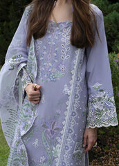MUSHQ-3PC LAWN EMBROIDERED SHIRT WITH KHADDI NET EMB DUPATTA AND TROUSER-NC-4804
