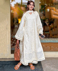 IZNIK-3PC LAWN HEAVY EMBROIDERED SHIRT WITH ORGANZA EMBROIDERED DUPATTA AND TROUSER-NC-2699