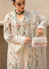 CRIMSON-3PC LAWN EMBROIDERED SHIRT WITH CHIFFON EMBROIDERED DUPATTA & TROUSER-NC-2602