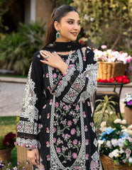 ELAF-3PC LAWN HEAVY EMBROIDERED SHIRT WITH CHIFFON PRINTED DUPATTA AND TROUSER-NC-2623