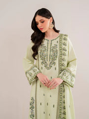 GARNET-3PC LAWN EMBROIDERED SHIRT WITH LAWN EMBROIDERED DUPATTA AND TROUSER-NC-2629