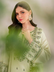 GARNET-3PC LAWN EMBROIDERED SHIRT WITH LAWN EMBROIDERED DUPATTA AND TROUSER-NC-2629