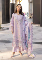 RANG RASIYA-3PC LAWN EMBROIDERED SHIRT WITH MONARK PRINT DUPATTA AND TROUSER-NC-2606