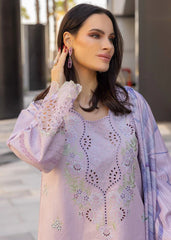 RANG RASIYA-3PC LAWN EMBROIDERED SHIRT WITH MONARK PRINT DUPATTA AND TROUSER-NC-2606