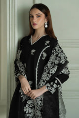 CROSS STITCH-3PC LAWN EMBROIDERED SHIRT WITH ORGANZA EMBROIDRERD DUPATTA & TROUSER-NC-2666