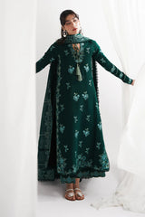 GARNET-3PC LAWN EMBROIDERED SHIRT WITH KHADDI NET EMBROIDERED DUPATTA & EMB TROUSER-NC-2687
