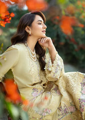 RANG RASIYA-3PC LAWN EMBROIDERED SHIRT WITH CHIFFON PRINTED EMBROIDERED DUPATTA AND TROUSER-NC-2601