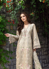 ELAF-3PC LAWN EMBROIDERED SHIRT WITH CHIFFON PRINTED EMBROIDERED DUPATTA AND TROUSER-NC-2608
