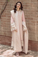JAZMIN-3PC LAWN CHIKANKARI EMBROIDERED SHIRT WITH KHADDI NET EMB DUPATTA AND TROUSER -NC-2652