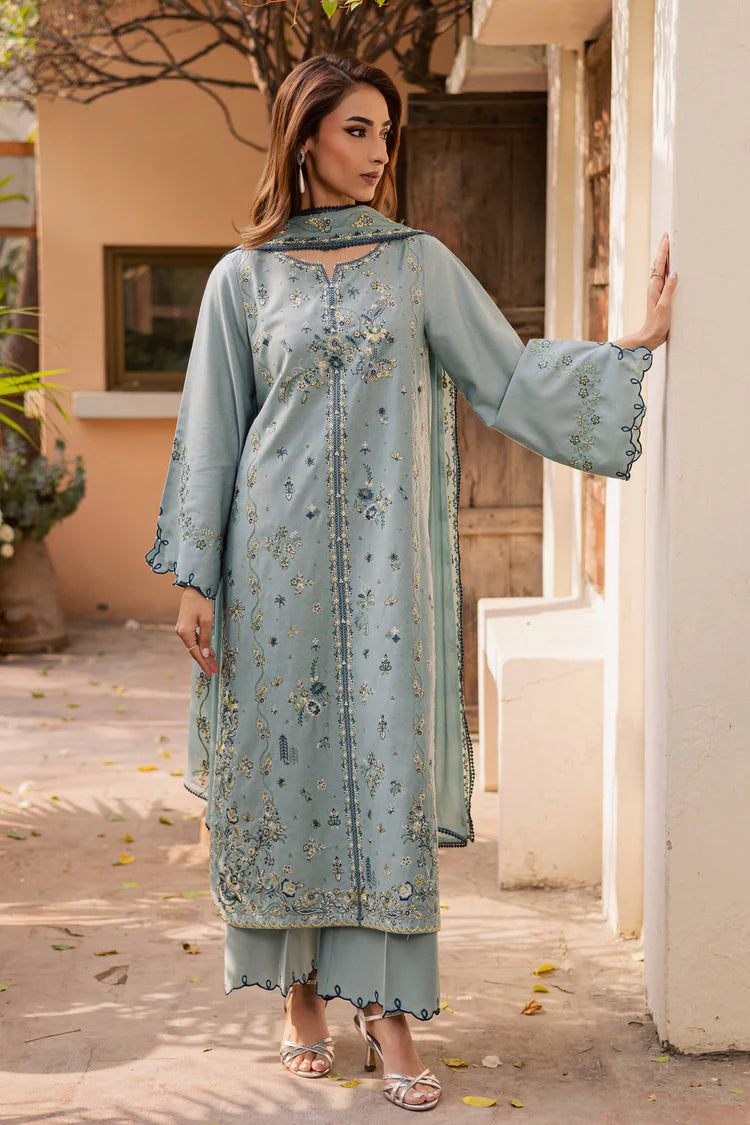 BATIK-3PC LAWN EMBROIDERED SHIRT WITH KHADDI NET EMB DUPATTA AND TROUSER-NC-4750