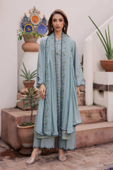BATIK-3PC LAWN EMBROIDERED SHIRT WITH KHADDI NET EMB DUPATTA AND TROUSER-NC-4750